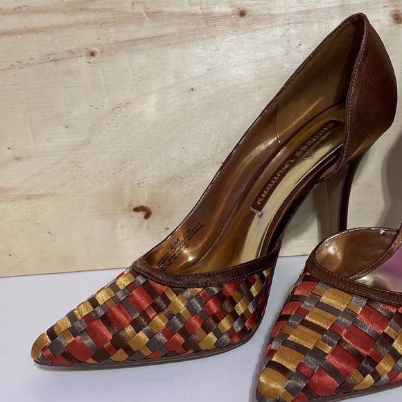 Chinese Laundry Multi-Colored Checkered Pattern Heels - Picture 2 of 5